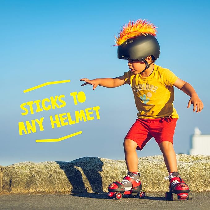 Iguana Helmet Accessories w/Sticky Hook & Loop Fastener Adhesive (Helmet not Included), Fun Helmet