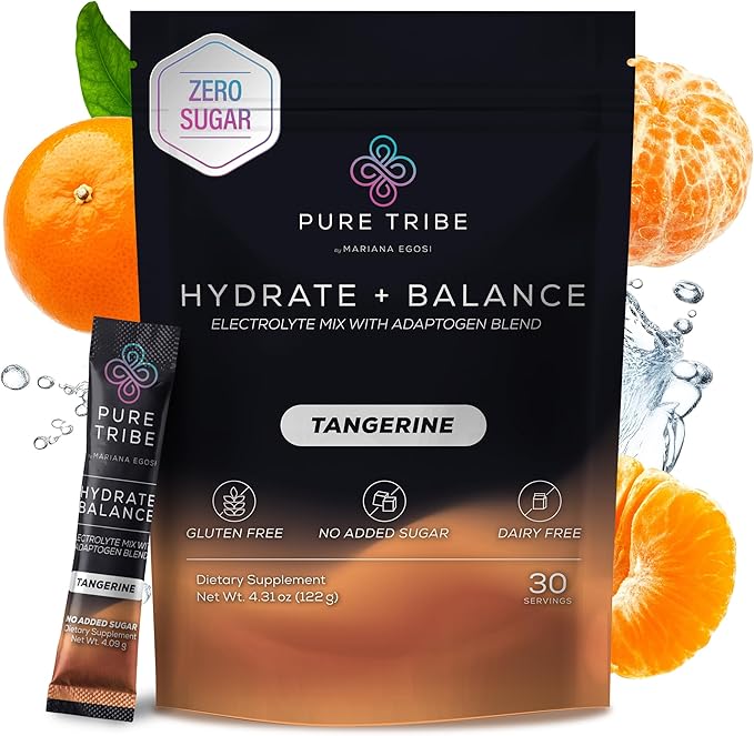 Electrolytes Powder Packets - Sugar Free Hydration Powder Drink Mix Loaded with 6 B Vitamins &