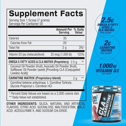 BPI Sports CLA+Carnitine ??CLA L Carnitine & Linoleic Acid ??L Carnitine Supplement for Weight