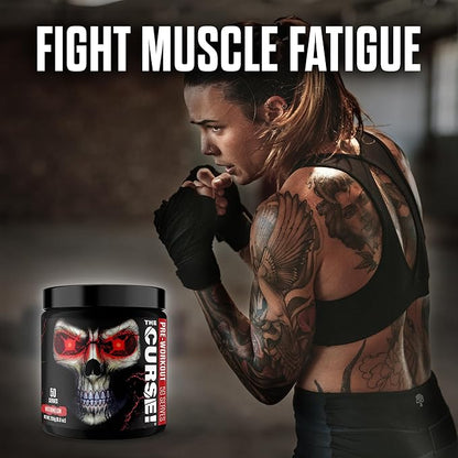 JNX SPORTS The Curse! Pre Workout Powder for Men & Women, Caffeine, Beta-Alanine, Creatine