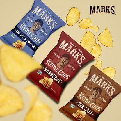 MARK’S Kettle Cooked Avocado Oil Potato Chips, Variety Pack – Seed Oil & GMO Free | 3-Flavor