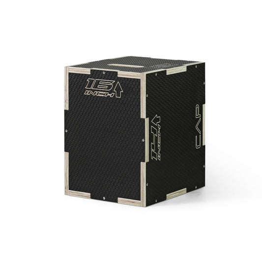CAP Barbell 3-in-1 Rubber Textured Plyometric Box 16in x 14in x 12in