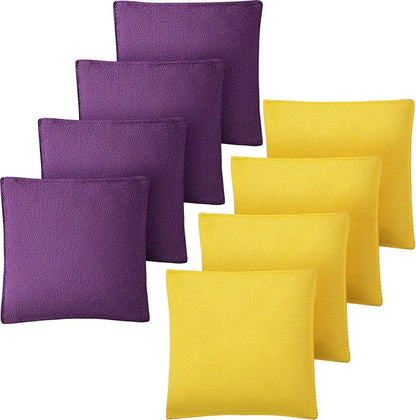 Set of 8 Regulation Cornhole Bags Double Sided, Weather Resistant Bean Bags for Cornhole Toss Game
