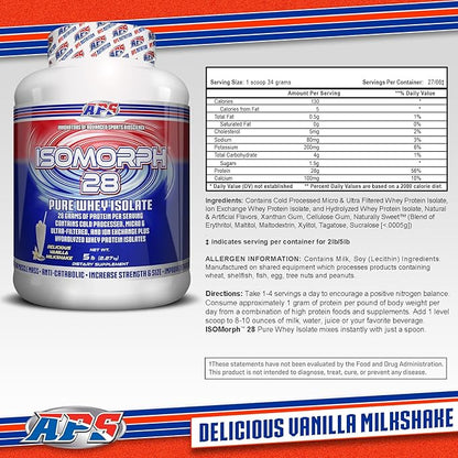 APS Nutrition Isomorph 28 Protein Powder | Pure Whey Isolate | Cold Pressed, Ultra- Filtered, & Ion