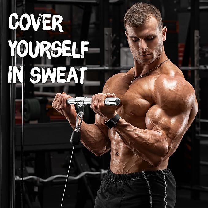 Yes4All Tricep Press Down Cable Machine Attachment Set, LAT Pulldown Attachment, Cable Machine