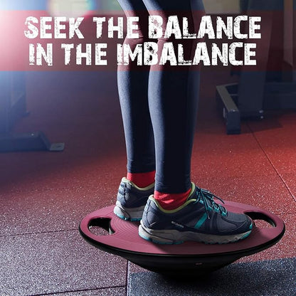 Yes4All Upgraded Wobble Balance Board, 16.34" TPE Non-slip, Stability Board for Home Gym, Standing