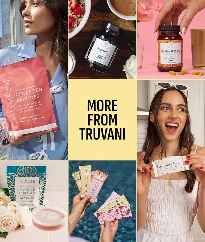 Truvani Vegan Pea Protein Powder | Banana Cinnamon | 20g Organic Plant Based Protein | 1 Serving |