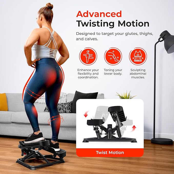 Sunny Health & Fitness Mini Steppers for Exercise at Home, Stair Step Workout Machine, Full Body