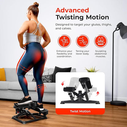 Sunny Health & Fitness Mini Steppers for Exercise at Home, Stair Step Workout Machine, Full Body