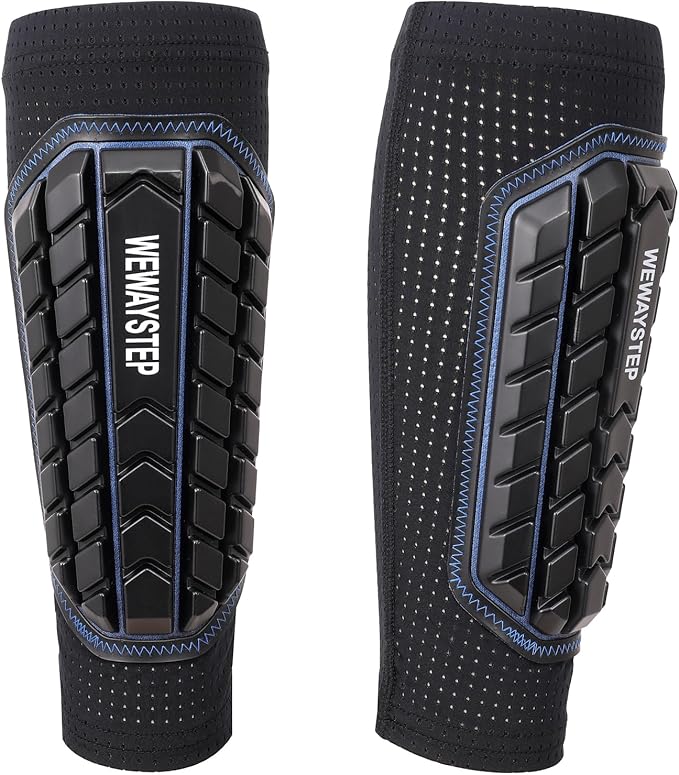 Shin Guards Soccer Kids Youth, Adult Shin Guards with Honeycomb Padding，Breathable & Anti-Slip Calf