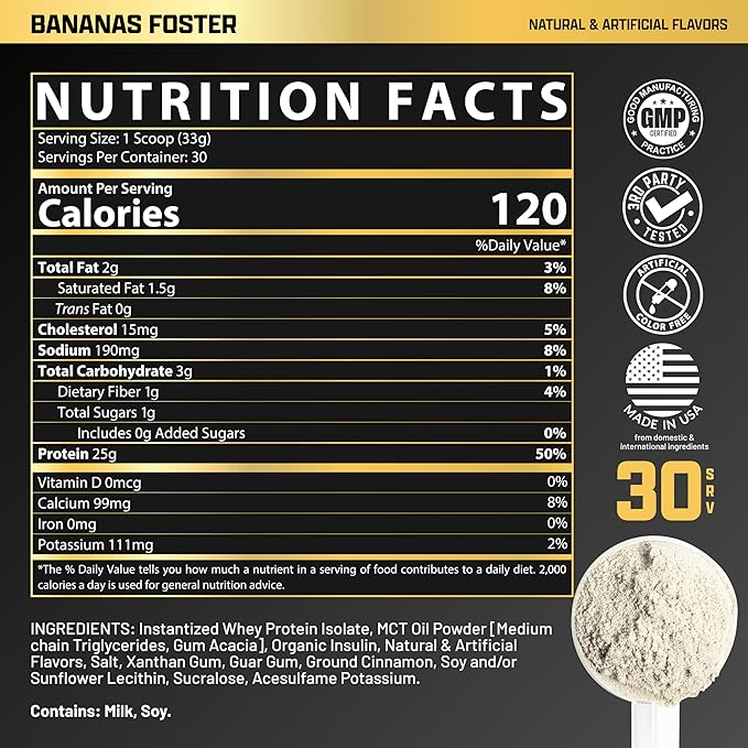 Nutrex Research IsoFit Whey Protein Powder Instantized 100% Whey Protein Isolate (30 Servings (Pack