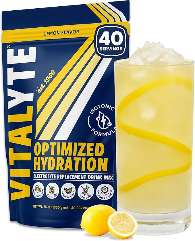 Vitalyte Electrolyte Powder Drink Mix, Isotonic Electrolyte Hydration Mix, Gluten Free Post Workout