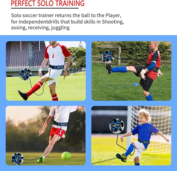 Soccer Agility Training Equipment Set, 12 Rung 20Ft Agility Ladder, 12 Disc Cones, 4 Steel Stakes