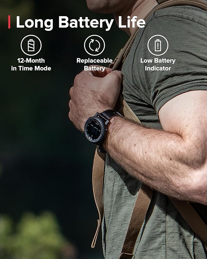 SUUNTO Core Alpha Sports Watch, Classic Outdoor Adventure Watch with Red Backlight, Altimeter