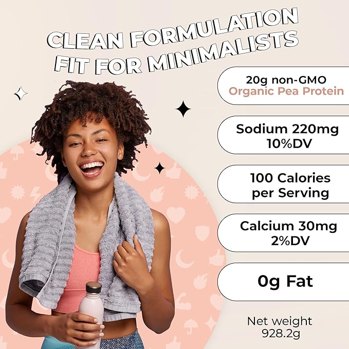 Future Kind Vegan Protein Powder, Vanilla, Pea Plant Protein for Lean Muscle with Iron & Fiber