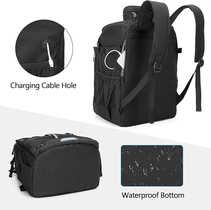Swim Backpack for Swimmers, Swim Equipment Bag with Additional PVC Transparent Bag for Workout