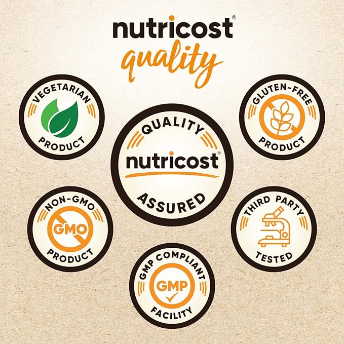 Nutricost Organic Pea Protein Isolate Powder (5LBS) - Unflavored, Certified USDA Organic, Protein