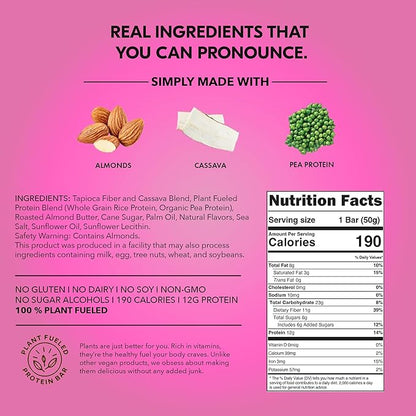 TRUBAR Vegan Protein Bar, Daydreaming About Donuts, Gluten Free, Plant Based, High Fiber, Dairy