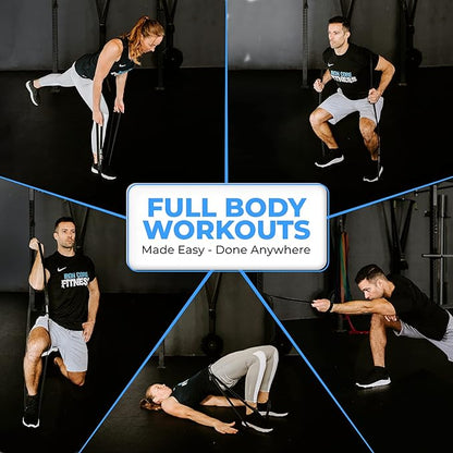 Pull Up Assistance Resistance Bands - Long Loop Power Bands for Men and Women - Strength Power