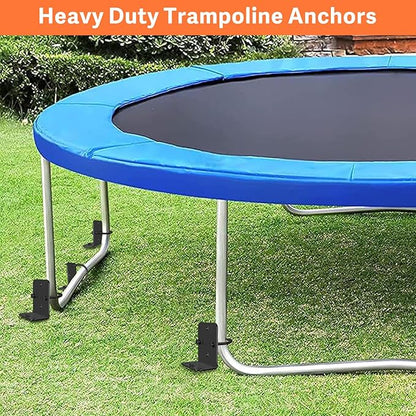 Eurmax USA Ground Anchors Heavy Duty Adjustable L-Shaped Head Shed Tent Stakes Trampoline Anchors