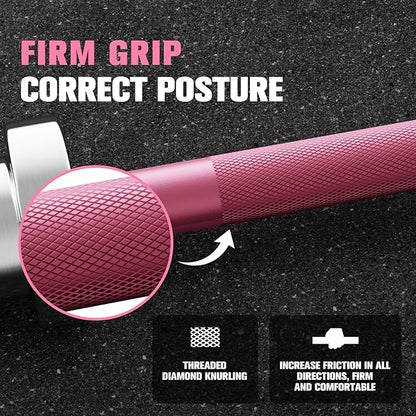 RITFIT Olympic Barbell 4ft/4.8ft/6ft - 2 Inch Weight Bar for Strength Training, Weightlifting