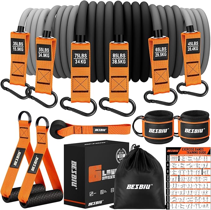 Heavy Resistance Bands for Working Out, 300lbs/360lb/420lb Exercise Bands Workout Bands with