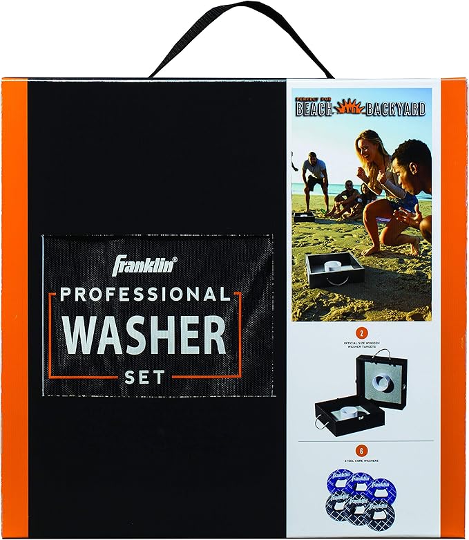 Franklin Sports Washer Toss Game Set - Outdoor Washers Set with Targets + Washers - Perfect for