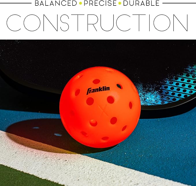 Franklin Sports X-40 Outdoor Pickleballs - Official Ball of USA Pickleball, APP Tour + US Open