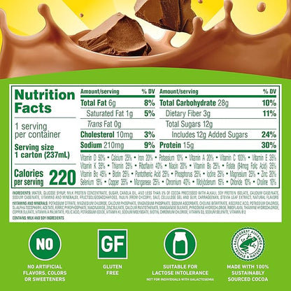 Carnation Breakfast Essentials High Protein with Fiber Ready-to-Drink, 8 FL OZ Carton, Rich Milk