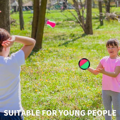 Cooraby Toss and Catch Paddle Game 5 Set Paddle Toss and Catch Ball Sport Games Suitable for