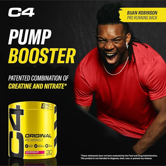 Cellucor C4 Original Pre Workout Powder Watermelon Sugar Free Preworkout Energy Supplement for Men