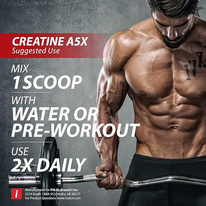 iSatori Creatine A5X with Creatine Monohydrate & Betaine Anhydrous for Muscle Growth, Strength