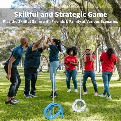 Horseshoes Outside Game Set - Universal Size Lawn Horseshoes Outdoor Games for Parties Beach