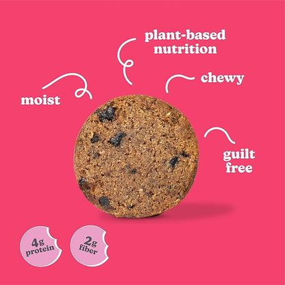 Love + Chew Soft Baked Protein Cookies, Gluten Free | (18) Count Cherry Almond Minis | Vegan