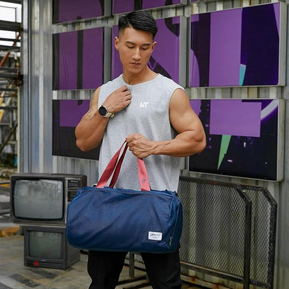 BE SMART Waterproof Mens Gym Bag with Shoe Compartment, Duffle Bag with Wet Pocket for Men