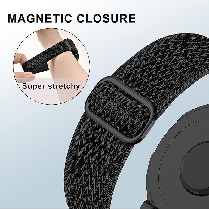 Elastic Nylon Watchband Compatible with Garmin Forerunner 235/220/230/620/630/735XT,Soft Adjustable