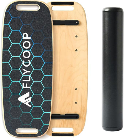 Balance Board for Adult with Adjustable Stoppers: 3 Modes Wobble Board with Roller Exercise