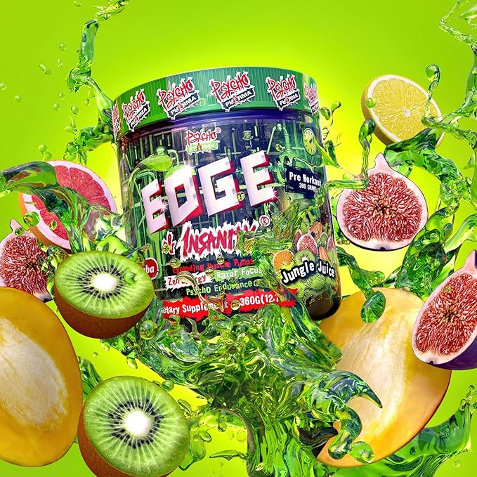 Psycho Pharma Strongest High Stim Preworkout Powder - Edge of Insanity - Most Intense Pre Workout