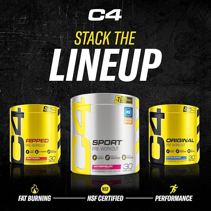 Cellucor C4 Original Pre Workout Powder Fruit Punch | Vitamin C for Immune Support | Sugar Free