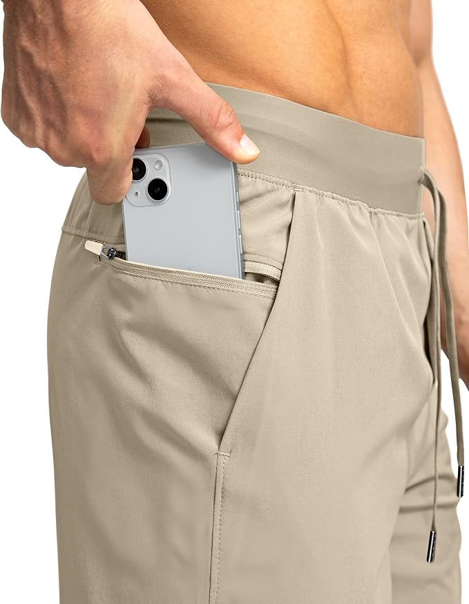 Men's Running Shorts with Zipper Pockets 9 Inch/ 7 Inch / 5 Inch Lightweight Quick Dry Gym Workout