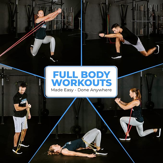 Pull Up Assistance Resistance Bands - Long Loop Power Bands for Men and Women - Strength Power