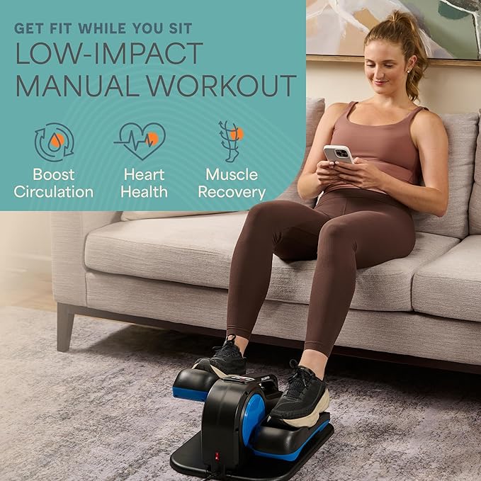 Lifepro Under Desk Elliptical Exercise Machine with or without Red Light, Seated Pedal Exerciser