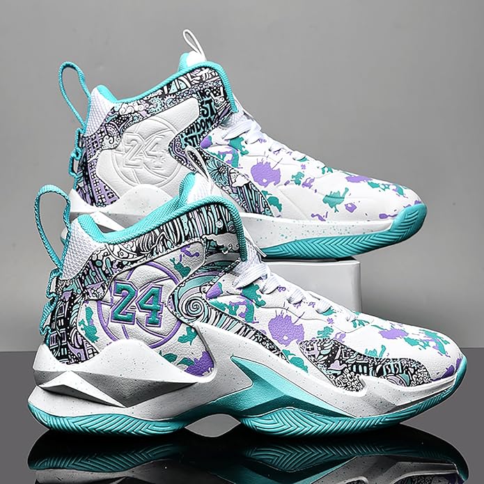 Boys Basketball Shoes Breathable Indoor Athletic Shoes Youth Outdoor Fashion Sneakers Comfortable
