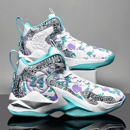 Boys Basketball Shoes Breathable Indoor Athletic Shoes Youth Outdoor Fashion Sneakers Comfortable