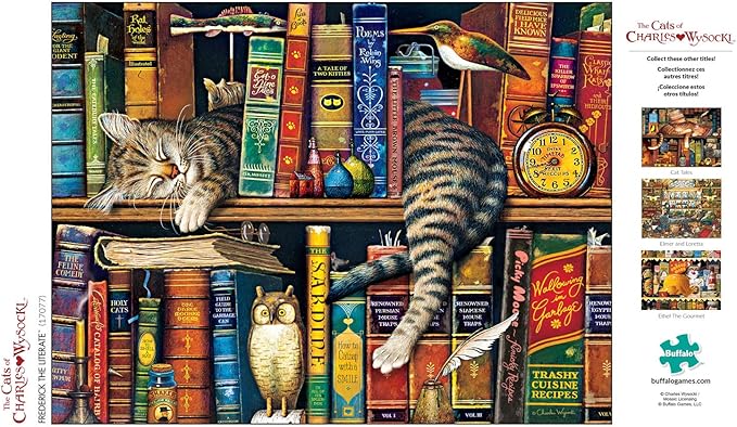 Buffalo Games - Charles Wysocki - Frederick the Literate - 750 Piece Jigsaw Puzzle For Adults