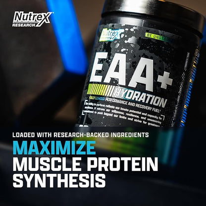 Nutrex Research EAA Hydration | EAAs + BCAA Powder | Muscle Recovery, Strength, Muscle Building