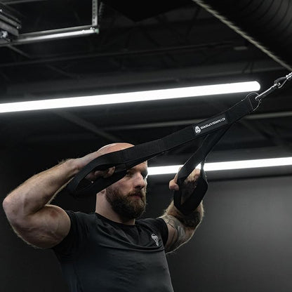 Gymreapers Tricep Rope Cable Attachment - Multi-Workout Tricep Pull Down Cable Attachment - Perfect