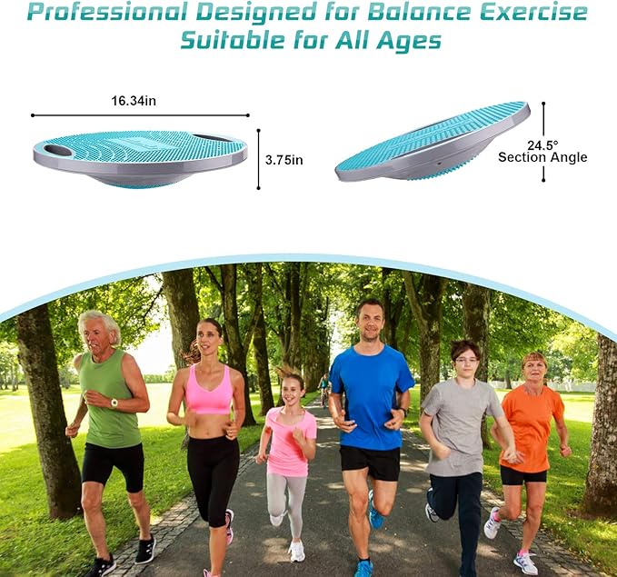 NALANDA Wobble Balance Board, Core Trainer for Balance Training and Exercising, Healthy Material