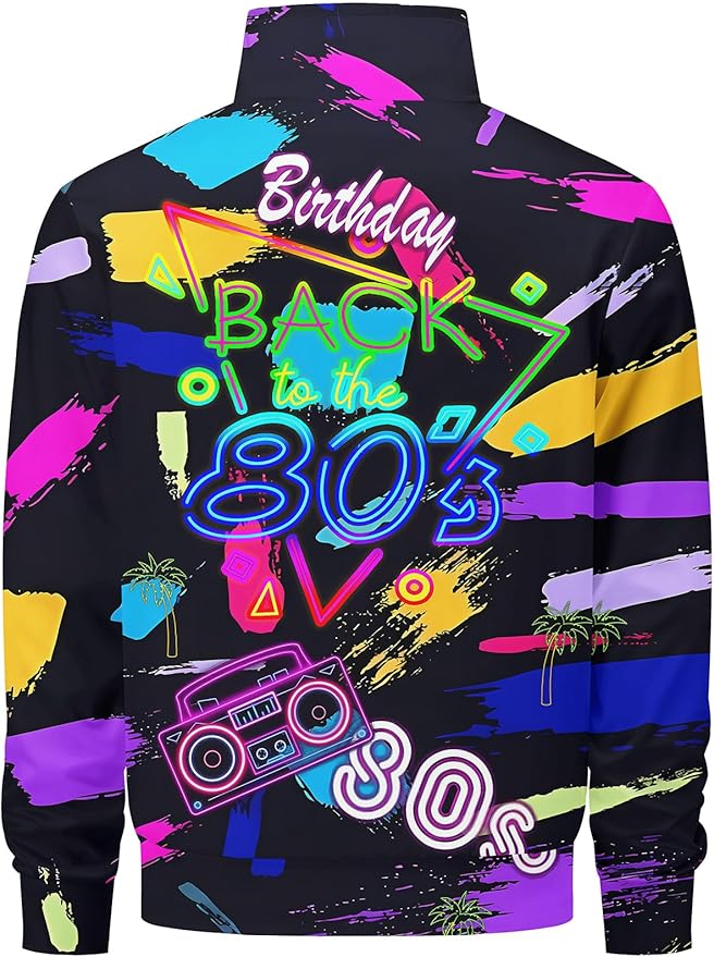 DOOPCCOR Men Track Suits Sets 80s outfit for men tracksuits sweatsuits 2 Piece sets Zip Casual