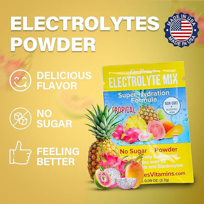 Dr. Price’s Electrolyte Mix | Sugar-Free Hydration Powder with 72+ Trace Minerals | No Sugar